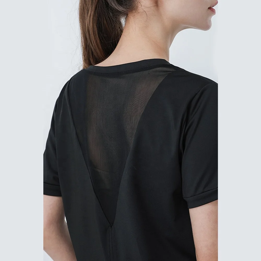 MENGMUGE Wholesale Ladies Clothing Half Sleeve White Blouse Panel Shirts Loose Top Tunics Blouse Flare Sleeve Mesh Women Summer