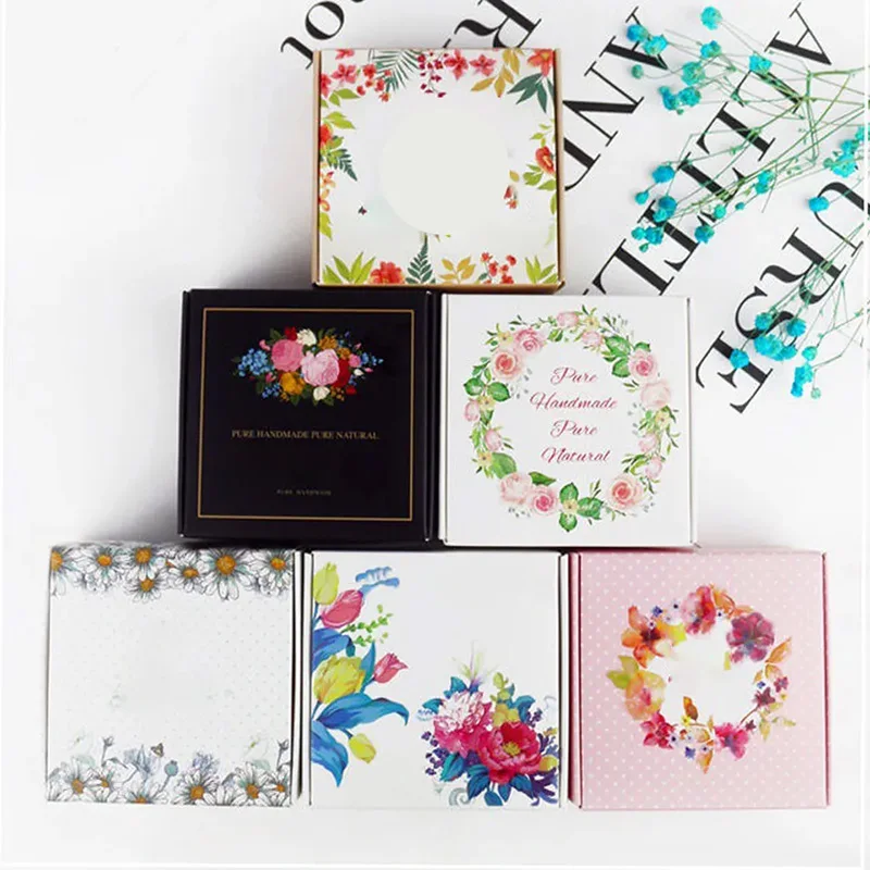 Eco-friendly custom logo mini bar soap packaging gift box paper boxes