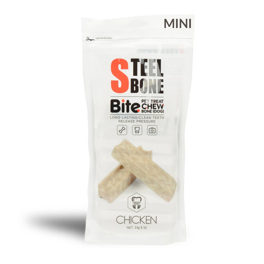 Steel bone DENTAL BONE M03 BEEF H STYLE _BAG 99gr x 3PCS BAG