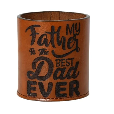 100%  Real Leather Storage Box Office School Stationery Table Side Storage Organizer Office Fountain Pen Case Holder