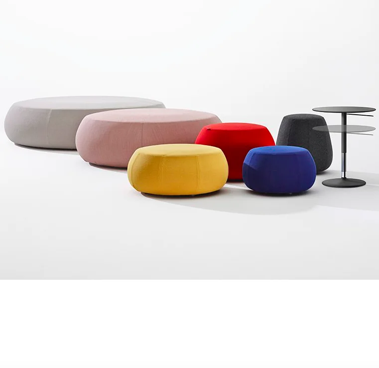 Ottoman Lamb Velvet Ottoman Bench Living Room Household Shoe Changing Stool Simple Bed End Stools Household Small Sitting Stool