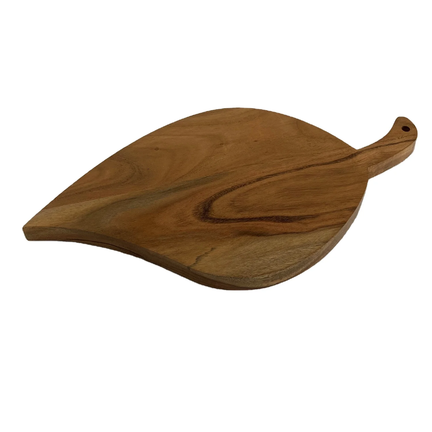 Customized Natural Wooden Chopping Board Elegant Leaf Shape Vegetable & Fruit Cutting Board for Sale