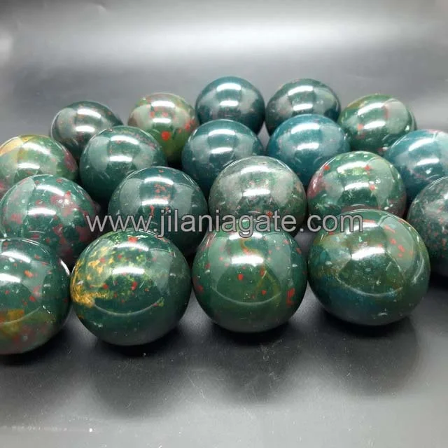 Bloodstone Spheres  Wholesale Premium Quality Bloodstone Healing Crystal Balls Reasonable Price Bloodstone Ball| Buy Jilaniagate