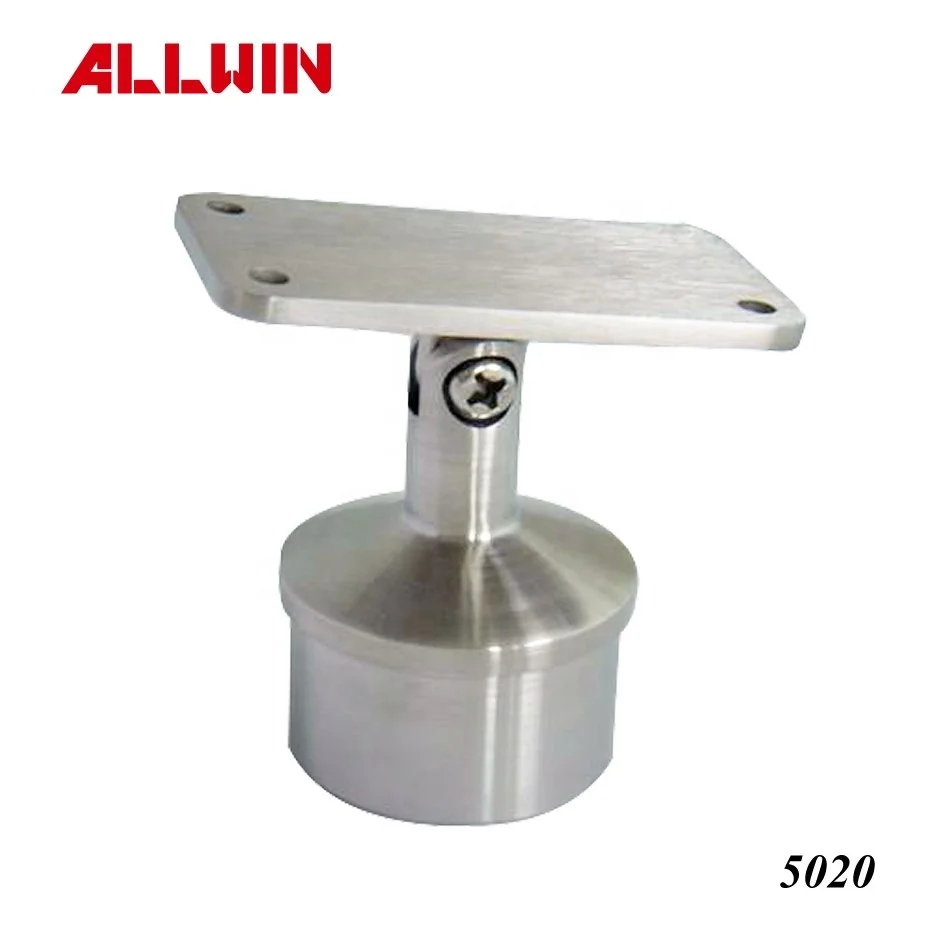 Modern Design Stainless Steel round Tube Handrail Fixed Saddle Bracket for Hotel Application