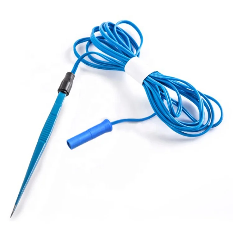 Hot sales 2023 Electro Surgical Instruments Single Use Bipolar Forceps Straight 200mm 1mm Valleylab Plug with cord cable