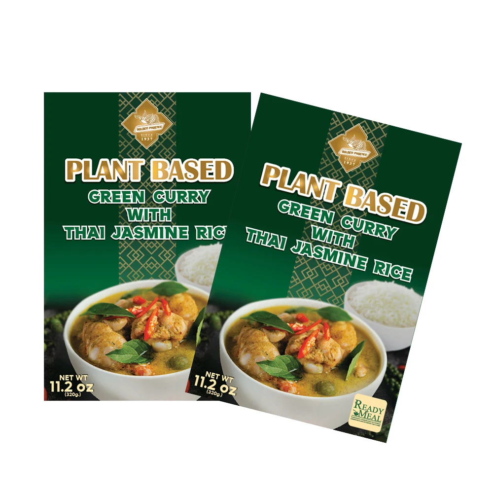 Hot Seller from Thailand High Quality - Plant Based Green Curry with Thai Jasmine Rice Good Food Ready to Eat Meals