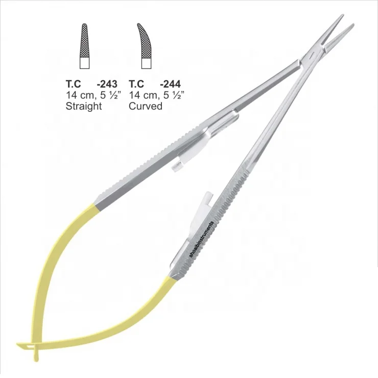 Держатели игл DERF T.C. (Карбид вольфрама зубчатый твердый) 11 5 см размер 4 дюйма игольчатый держатель TC Mayo Hegar