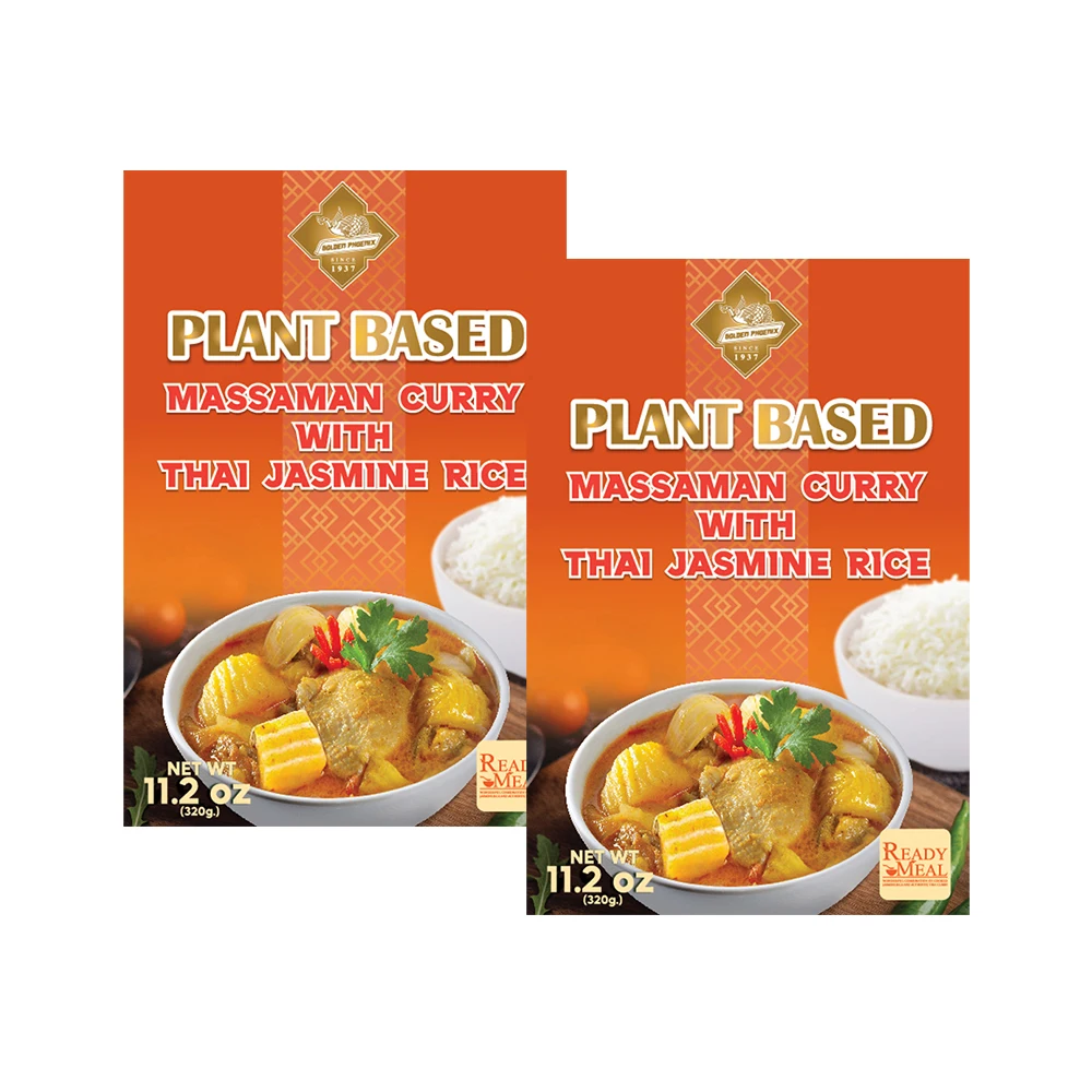 High Quality - Plant Based Massaman Curry with Thai Jasmine Rice Mild Spicy Ready to Eat Meals Product from Thailand