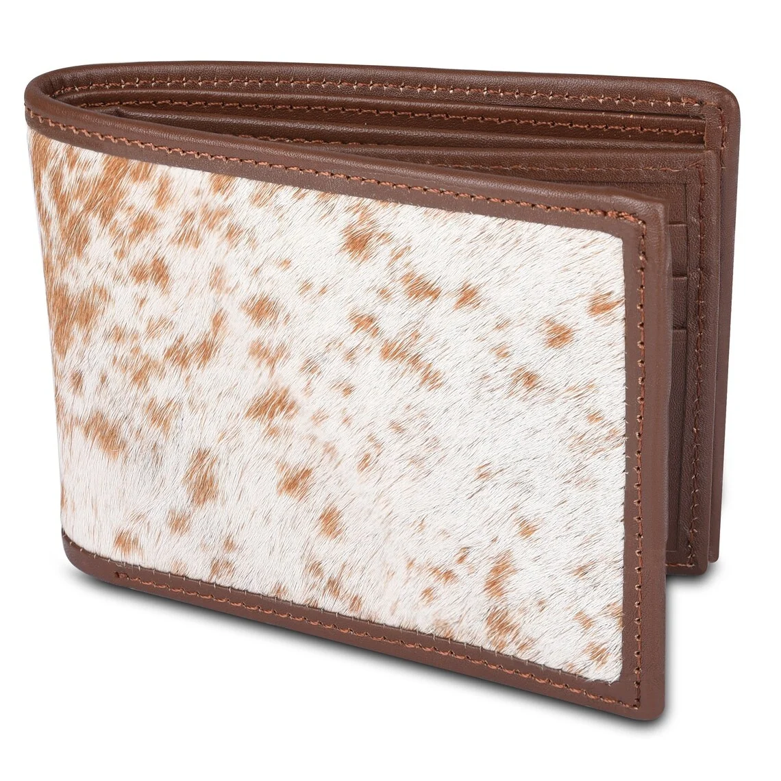 Factory Price Custom Make Mens Cow Hair On Wallets Latest Fashion Design Mens Cow Hair Leather Wallets