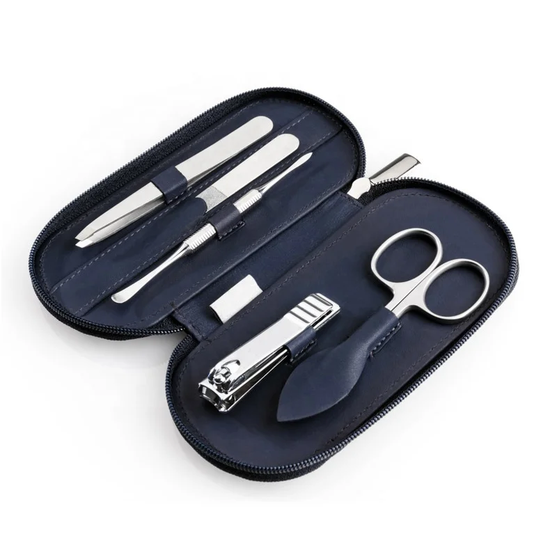
Аксессуары из нержавеющей стали маникюрные ножницы для путешествий и ухаживания набор для наращивания ногтей инструменты для маникюра и педикюра набор из 5 шт. с кожаным чехлом 
