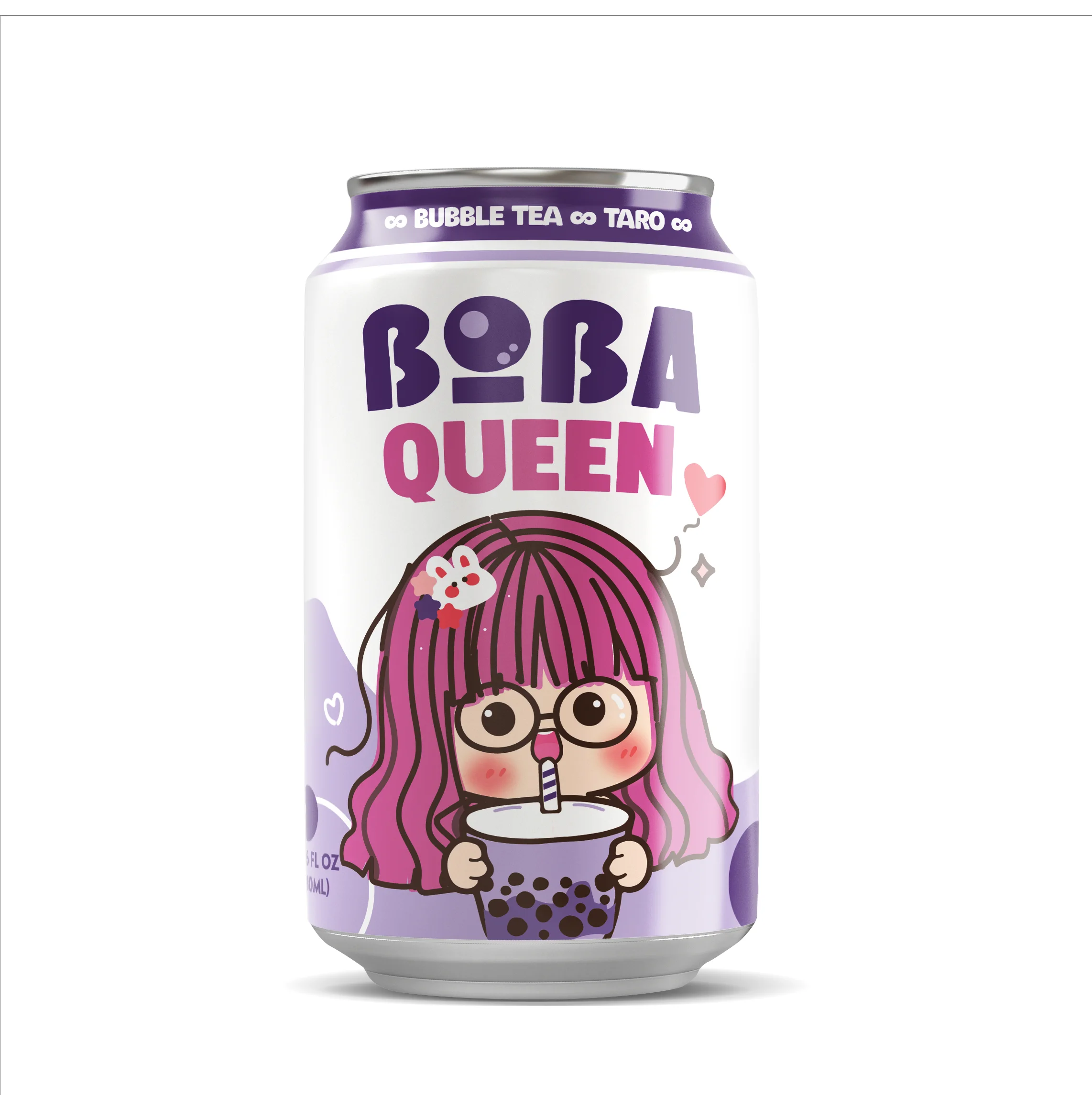 Boba Queen Bubble Milk Tea Drinks Brown Sugar Flavor with Boba Pearl 330ML Can | OEM ODM Nawon Beverage Manufacturer in Vietnam