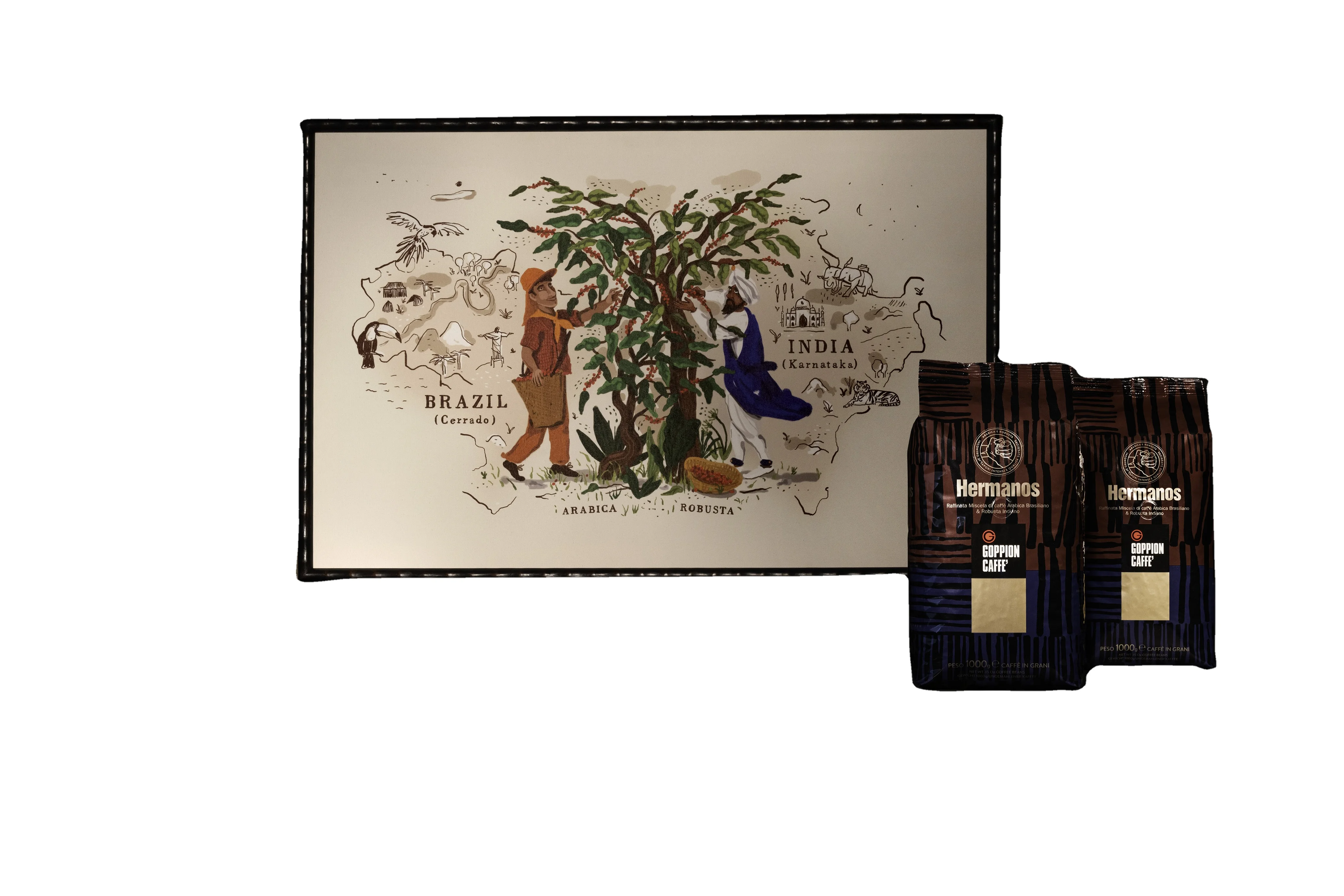 Best quality GOPPION HERMANOS coffee powder 250g Arabica and Robusta ground coffee for sale made in Italy