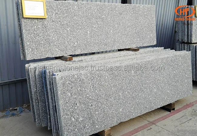SL White Granite Stone granite stairs stone flamed surface best seller best price in Vietnam