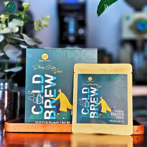 HANCOFFEE высококачественный жареный растворимый кофе смесь Arabica Robusta холодного пива ODM поддерживает индивидуальную упаковку