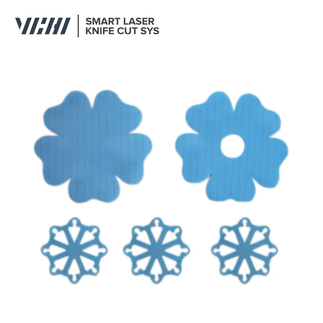 Galvanometer Laser Cutting Machine with CCD Camera for print  Label woven label and  roller blind cutting table