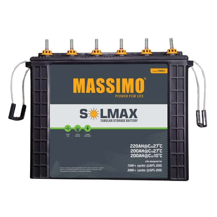 Bulk Selling Top Notch Quality Electric Power System Use MASSIMO 200AH 12 V Tubular Storage Battery Lead Acid Battery for Sale