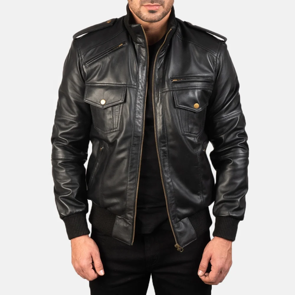 Jackets Pure Pakistan Leather Jacket For Men Cow Leather Made Customized Leather Fashion Men Bomber Jackets