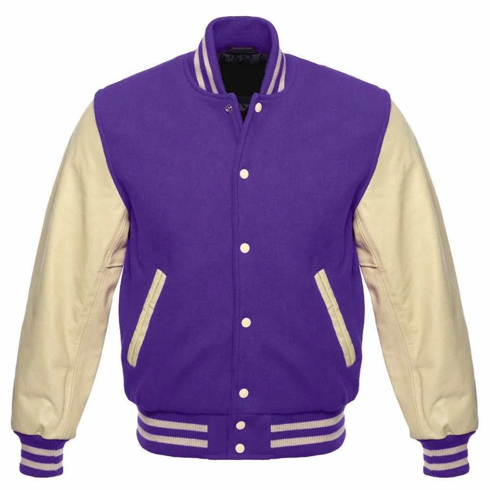 Hight Quality wholesale Woolen body leather sleeves Custom Baseball Letterman varsity Jacket Low Moq
