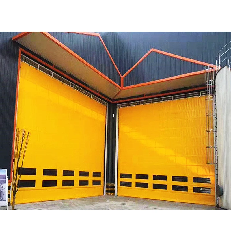 Industrial PVC fast stacking door multiple thickened anti-wind strip servo motor stability