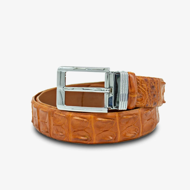 Wholesale Custom Logo Genuine Etoxic Croco Cowhide Leather Belt for Men Reversible Pin Buckle Western Automatic Style Pakistan