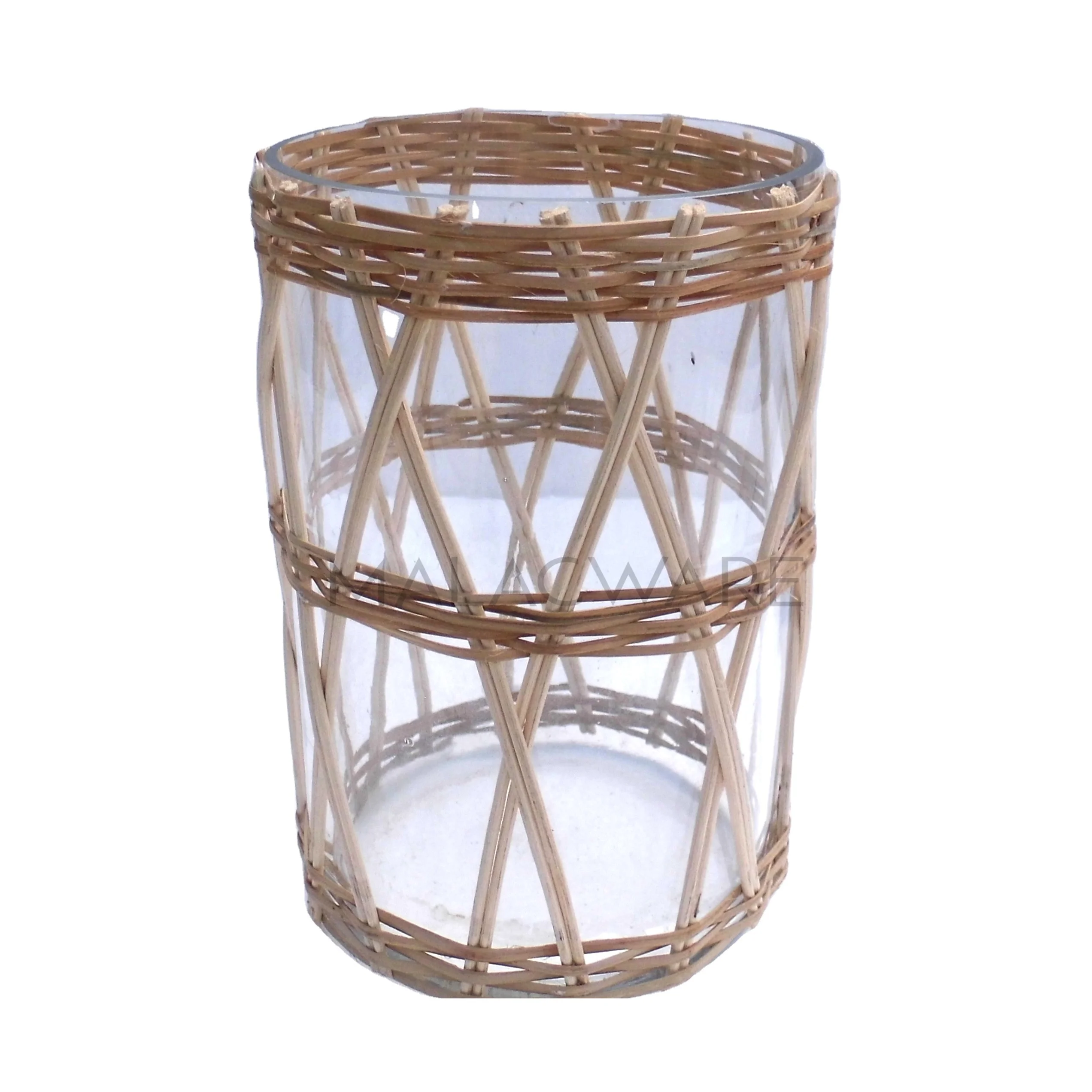 wedding center table decoration glass vase custom design with logo glass bamboo vase