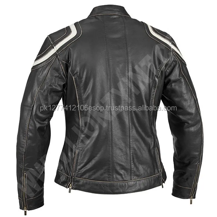 OEM New High Quality White PU Best Selling Price High Quality Ladies Women Leather Jacket