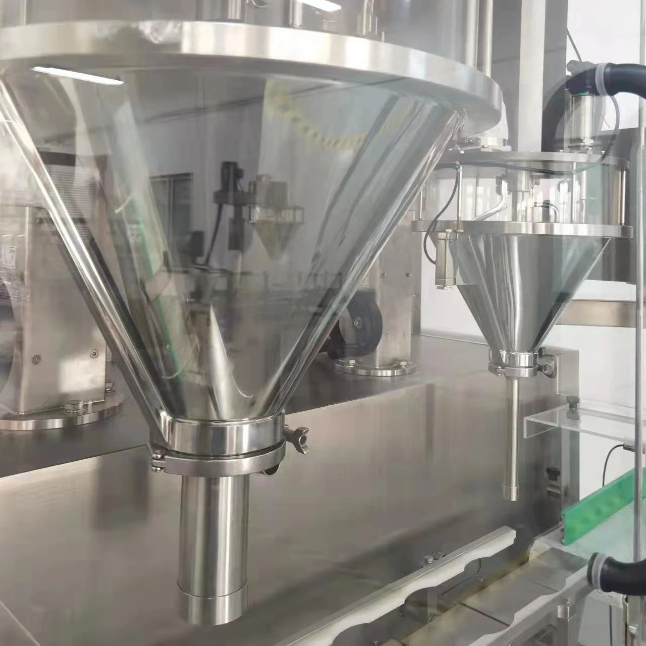 CE Patent Design Automatic Pharmaceutical Capsule Powder Dual Heads Filling Machine