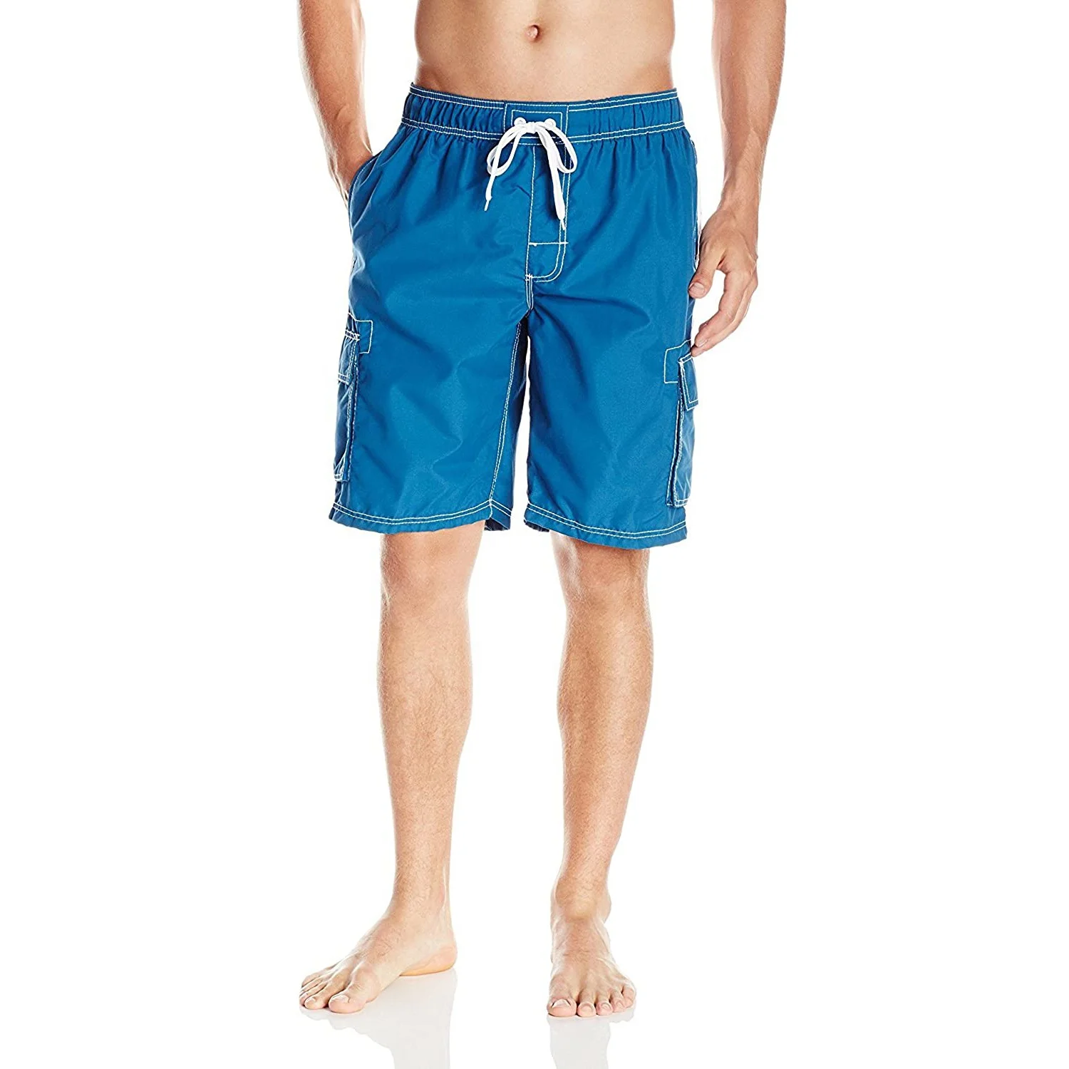 Мужские пляжные шорты с 3D принтом на заказ, со шнуровкой и боковым карманом на молнии