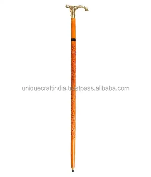 Viking Walking Stick Wooden Walking Sticks & New Design Different Look Wooden Walk Sticks at Best Price
