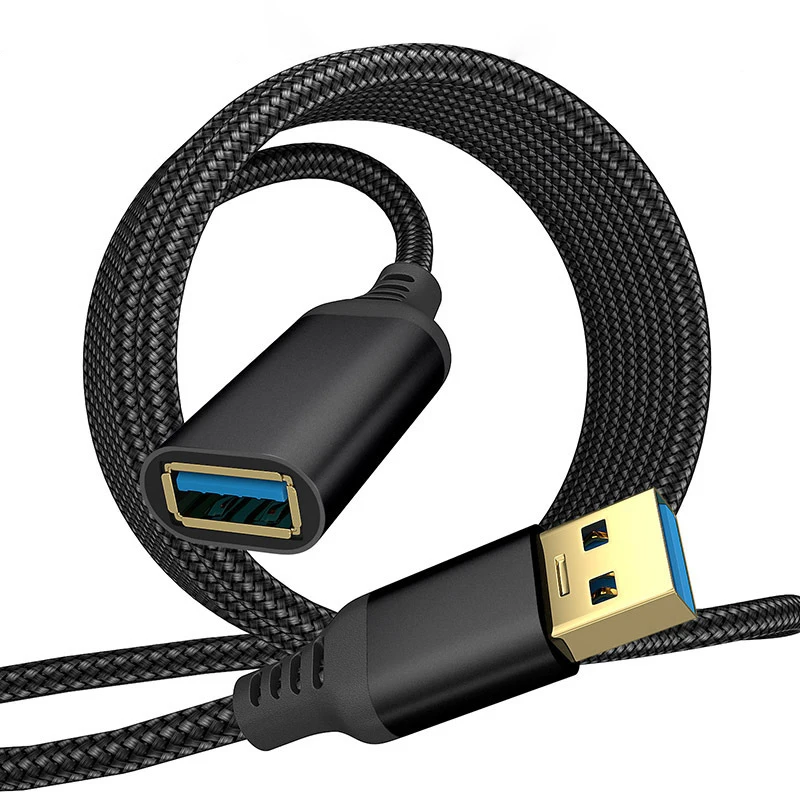 USB Extender Cord  Factory custom USB 3.0 Extension Cable with 5gbps Data Transfer for computer HDD camera printer