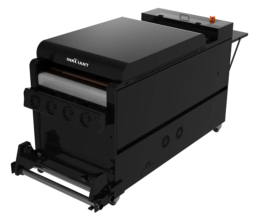 INKGIANT Factory Direct Sale  60cm Roll to Rll 2 Pcs Printheads DTF  Printer for Printing and Powder Shaker for Drying