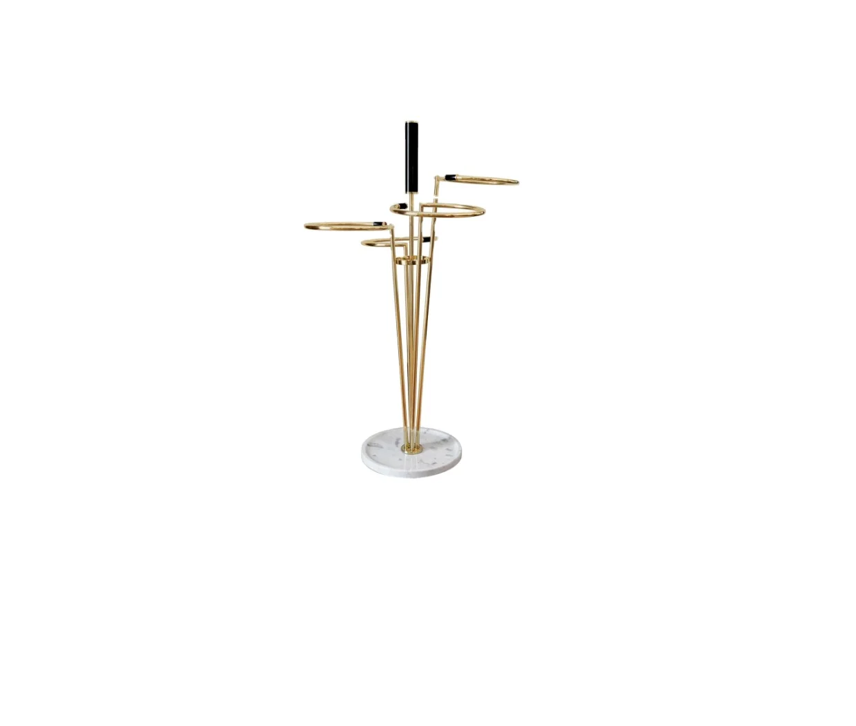 Deluxe quality marvelous design umbrella storage stand golden color customized shape at best price from indian supplires