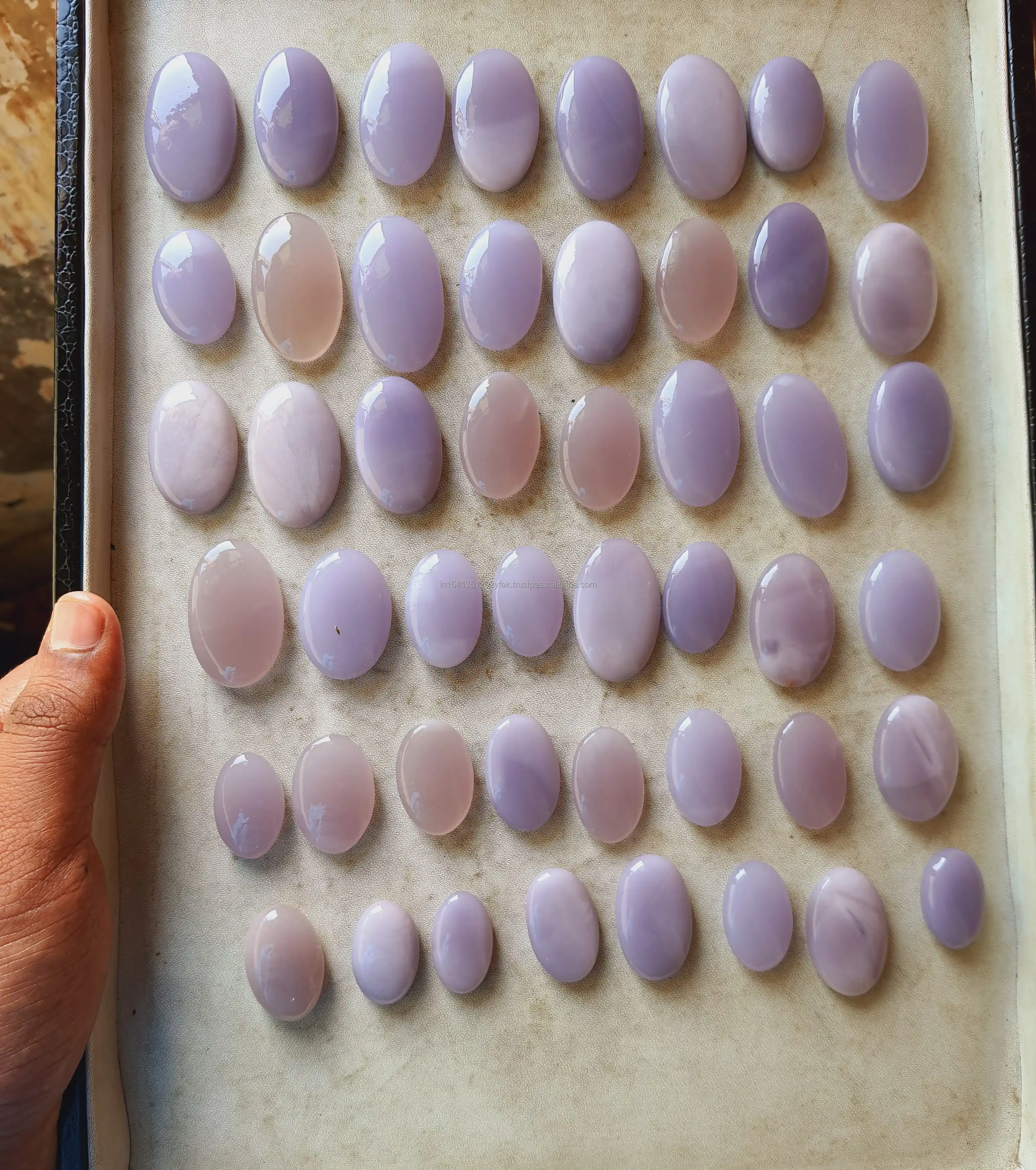 Yttrium Fluorite palmstone for chakra healing energy