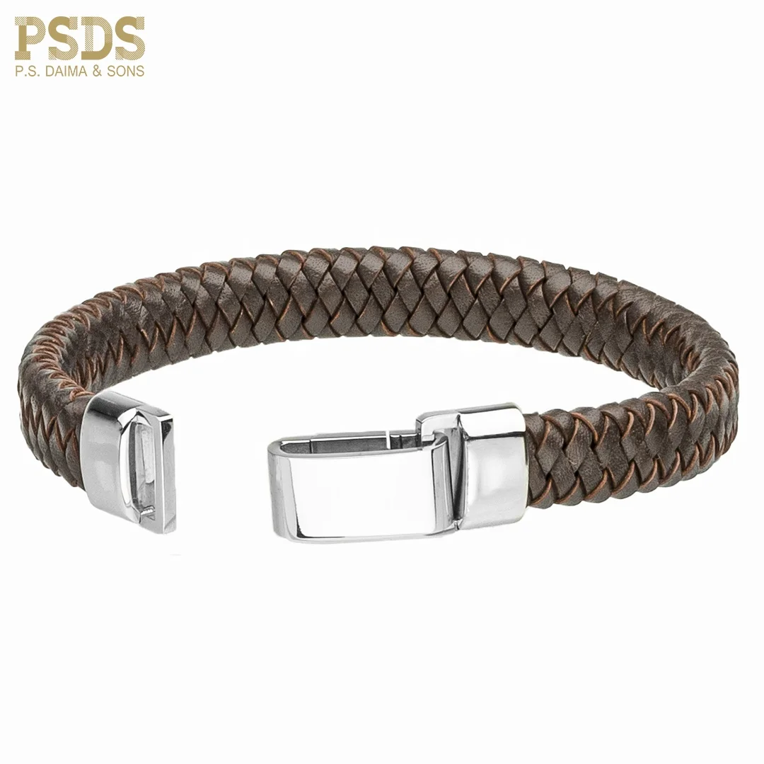 High Quality Leather Bracelet Magnetic Clasp Available In Best Price