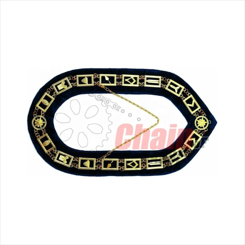 Высококачественный ошейник-цепочка freemason латунный и цинковый сплав Золотой/Серебряный в соответствии с требованиями заказчика