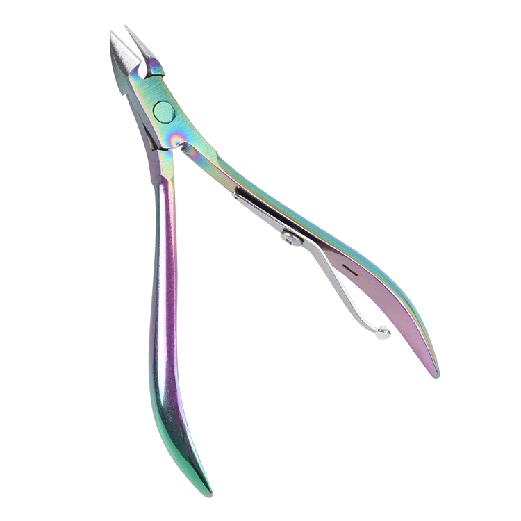 Nipper Beauty 2023 High Quality Stainless Steel Cuticle Nipper Set Customized Titanium Coating Handle Forge-Processed Scissors