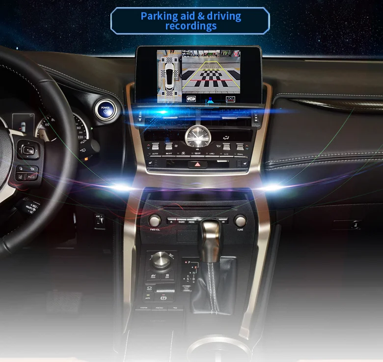 360 Bird View System Panoramic with SONY 225 Camera For Lexus NX200T  Reverse Camera