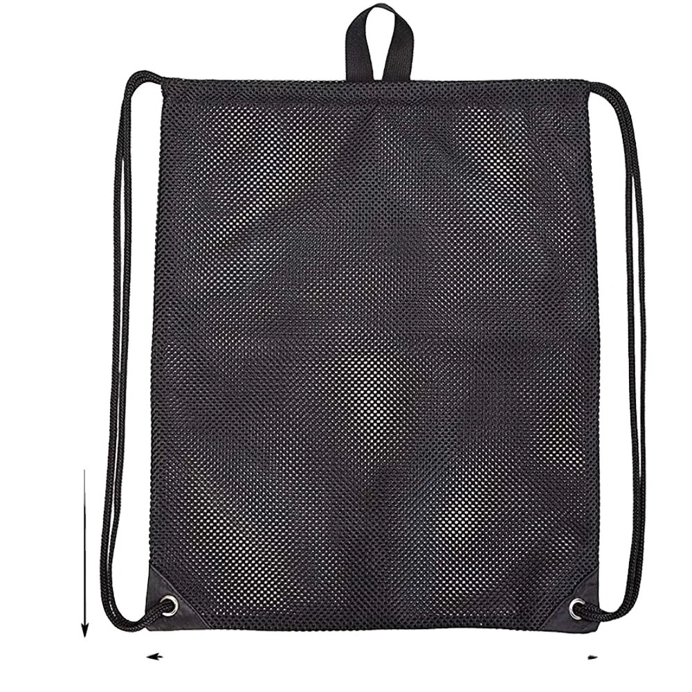 Washable Bag Heavy Duty Mesh Drawstring Bag, Sport Equipment Storage Bag for Beach, Swimming Washing Bag