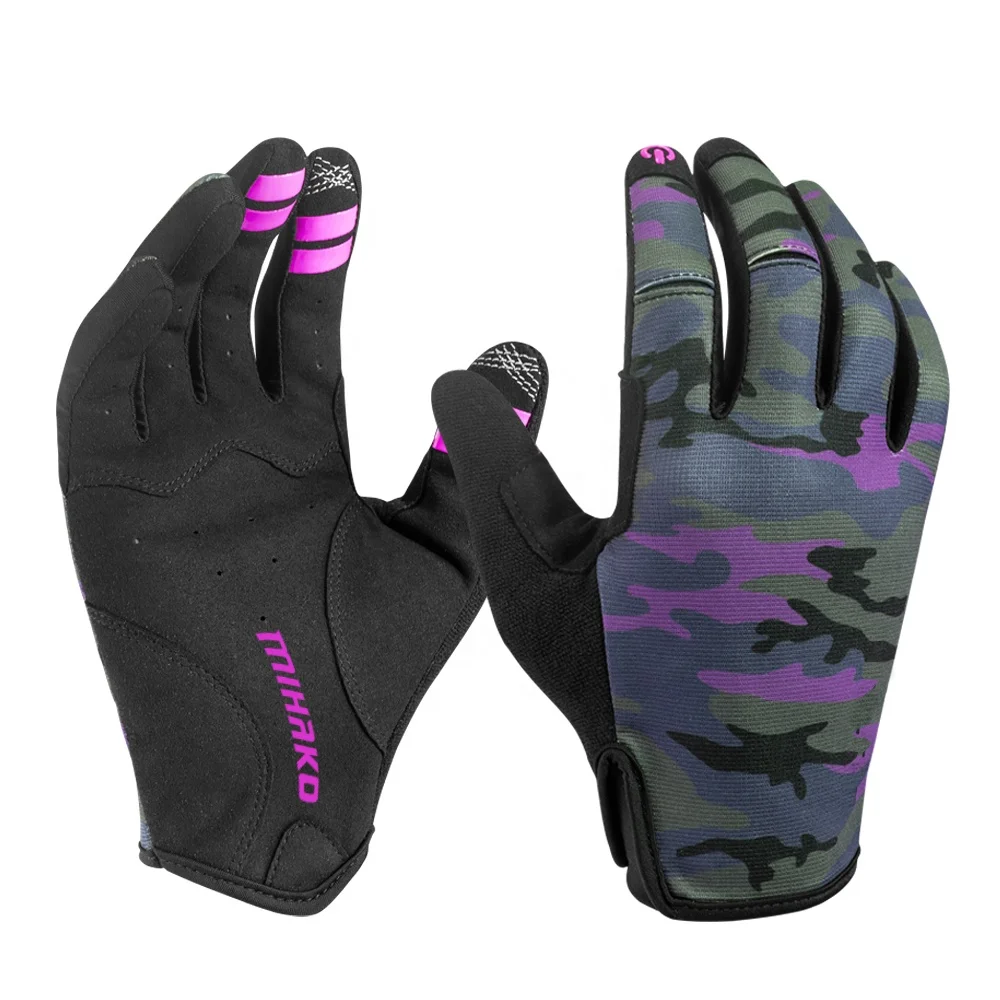 Non Slip Full Finger Protection Touch Screen Motorcycle Motocross Racing Gloves Custom MTB  BMX MX Downhill Motorbike Gloves