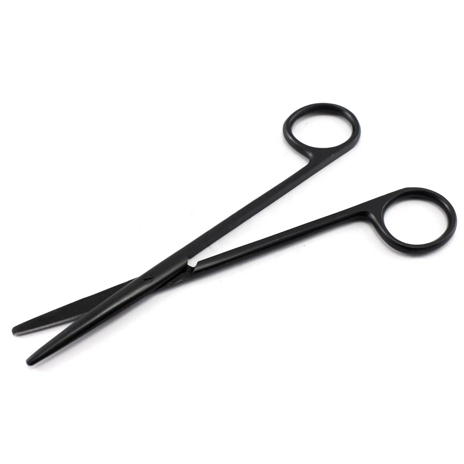 Medical Metzenbaum Dissecting Scissors Curved Blunt Point Super Cut 18cm Black Titanium Coated Surgical Instrument