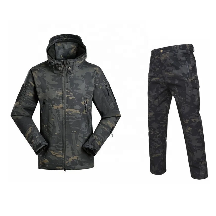 Hunting hoodie Waterproof Duck-Blind Camo Hunting Suit Realtree Camouflage Hunting Hoodies Camo