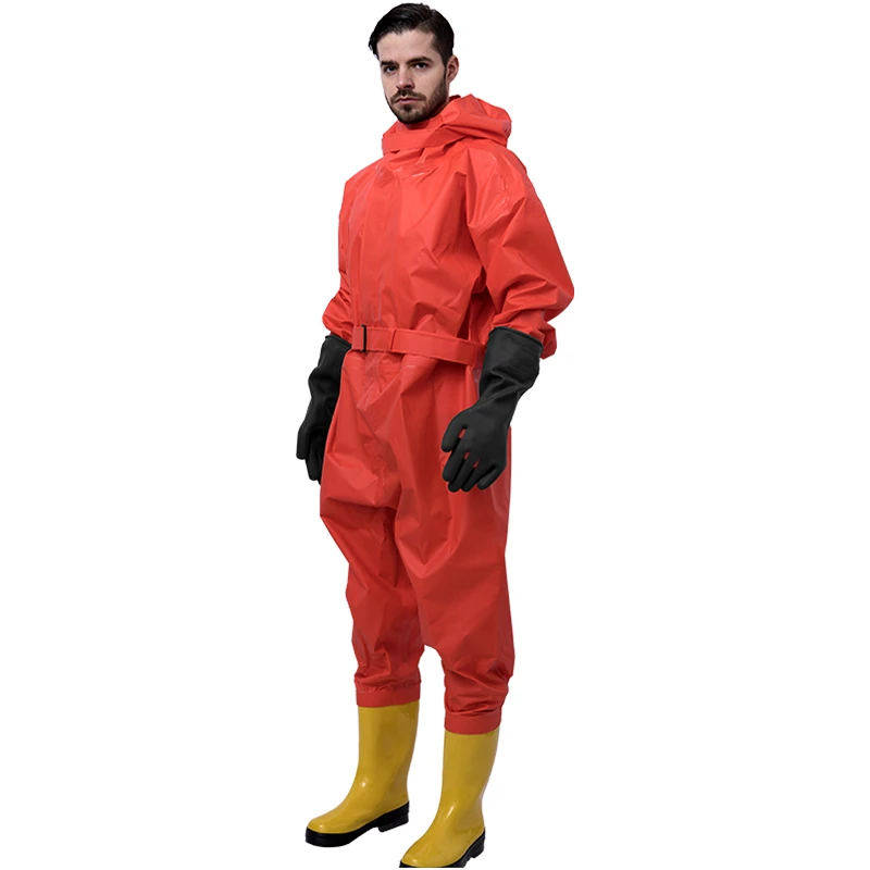 Manufacture light type semi-enclosed acid resistant chemical suits