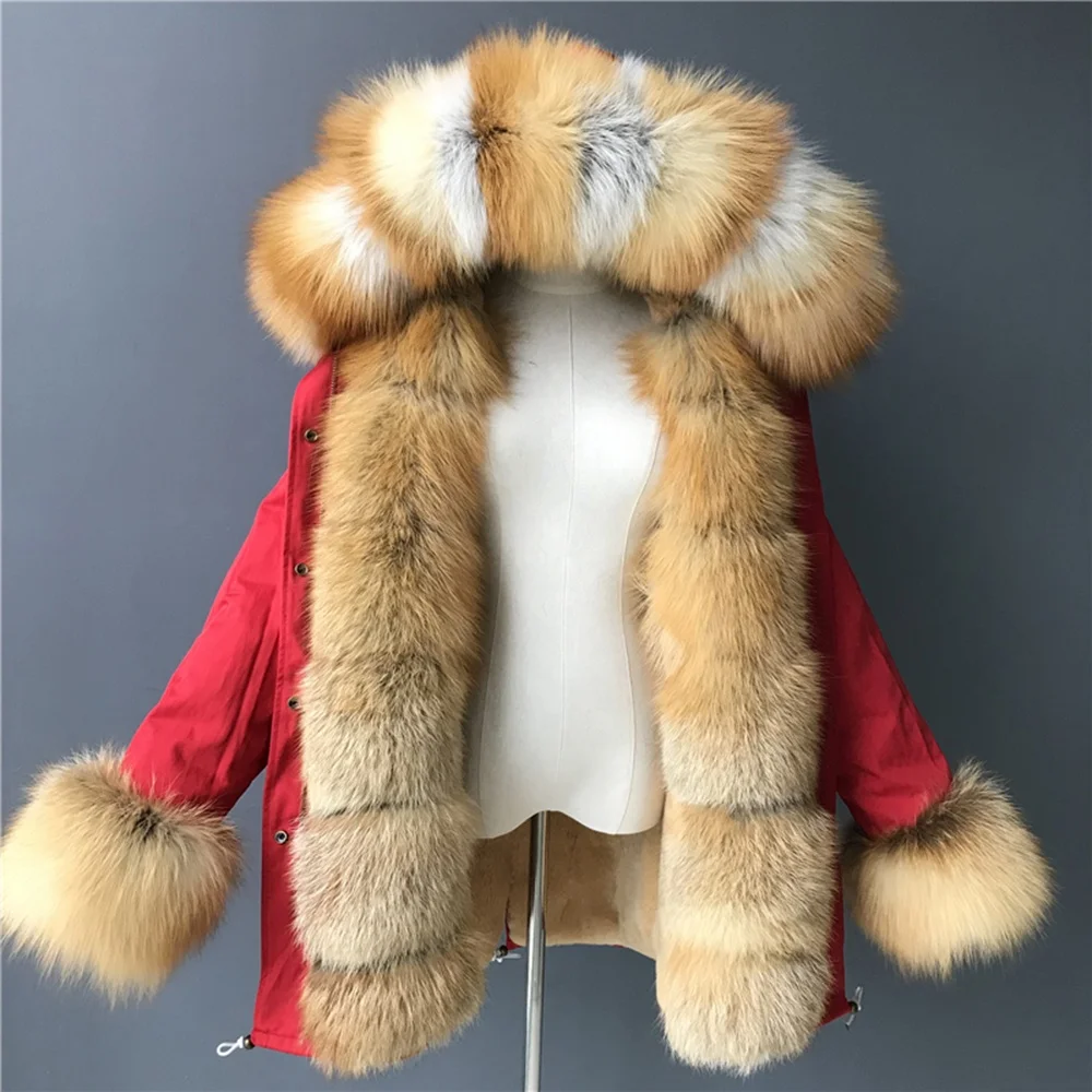 New Design Custom Made Factory Wholesale Fashion Winter Clothes Newest  Jacket Ladies Fur Coat Patchwork