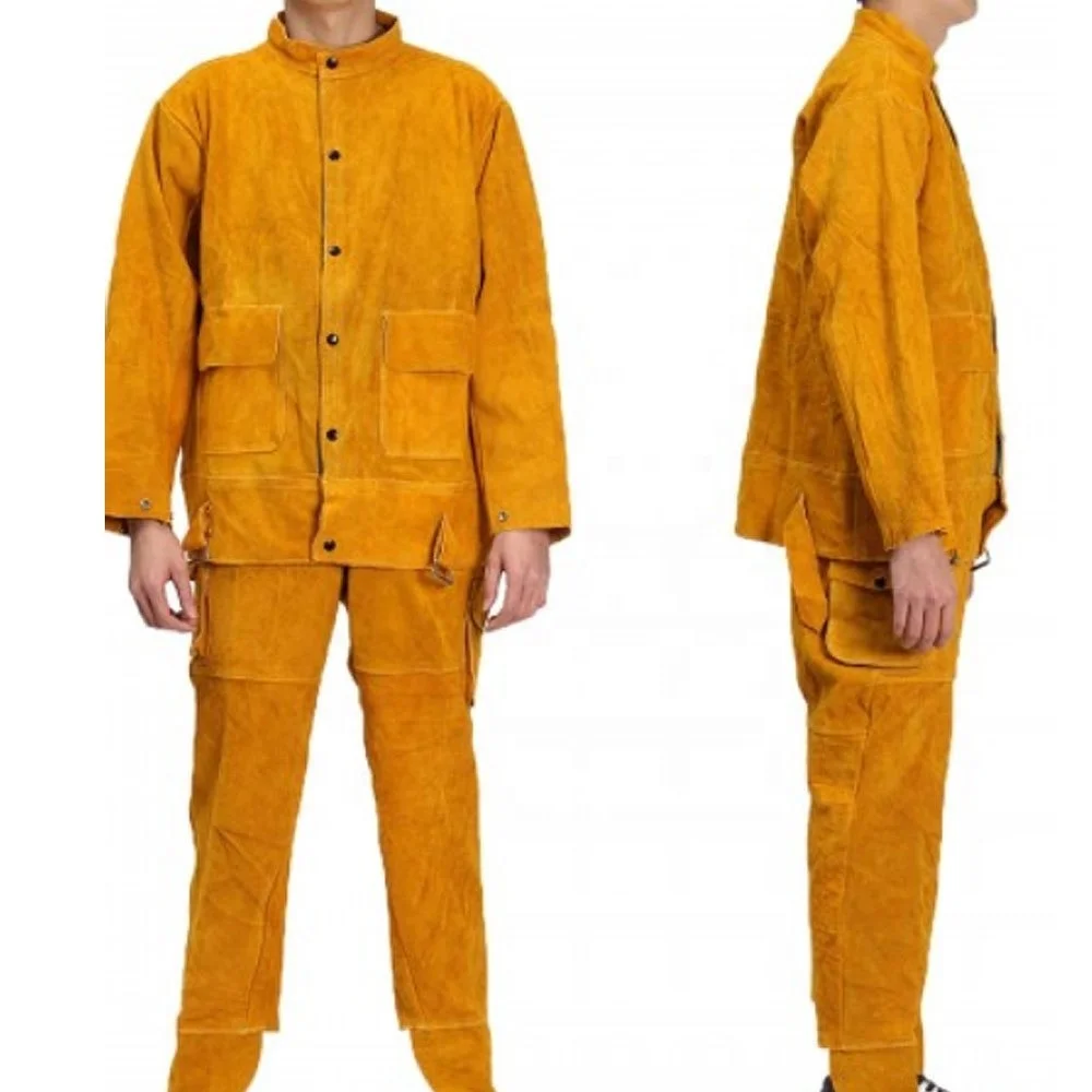 Сварочный костюм огнестойкая сварочная одежда штаны куртка для сварочной защиты