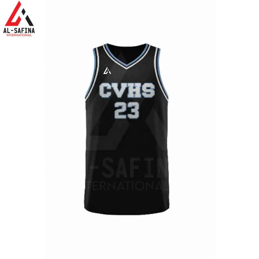 Мужская баскетбольная форма из полиэстера с сублимационной печатью