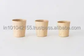  Стаканы из натурального дерева