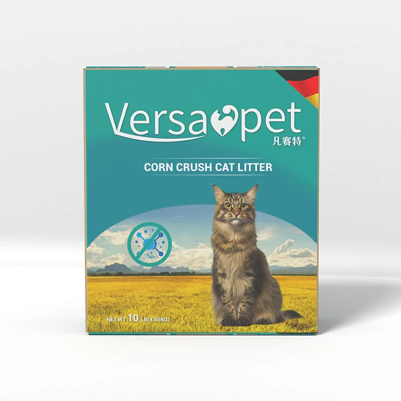 Lovepet Factory Supplies Dustless Super Absorbent Cracked Irregular-shape 4.55kg 10LB Corn Cat Litter