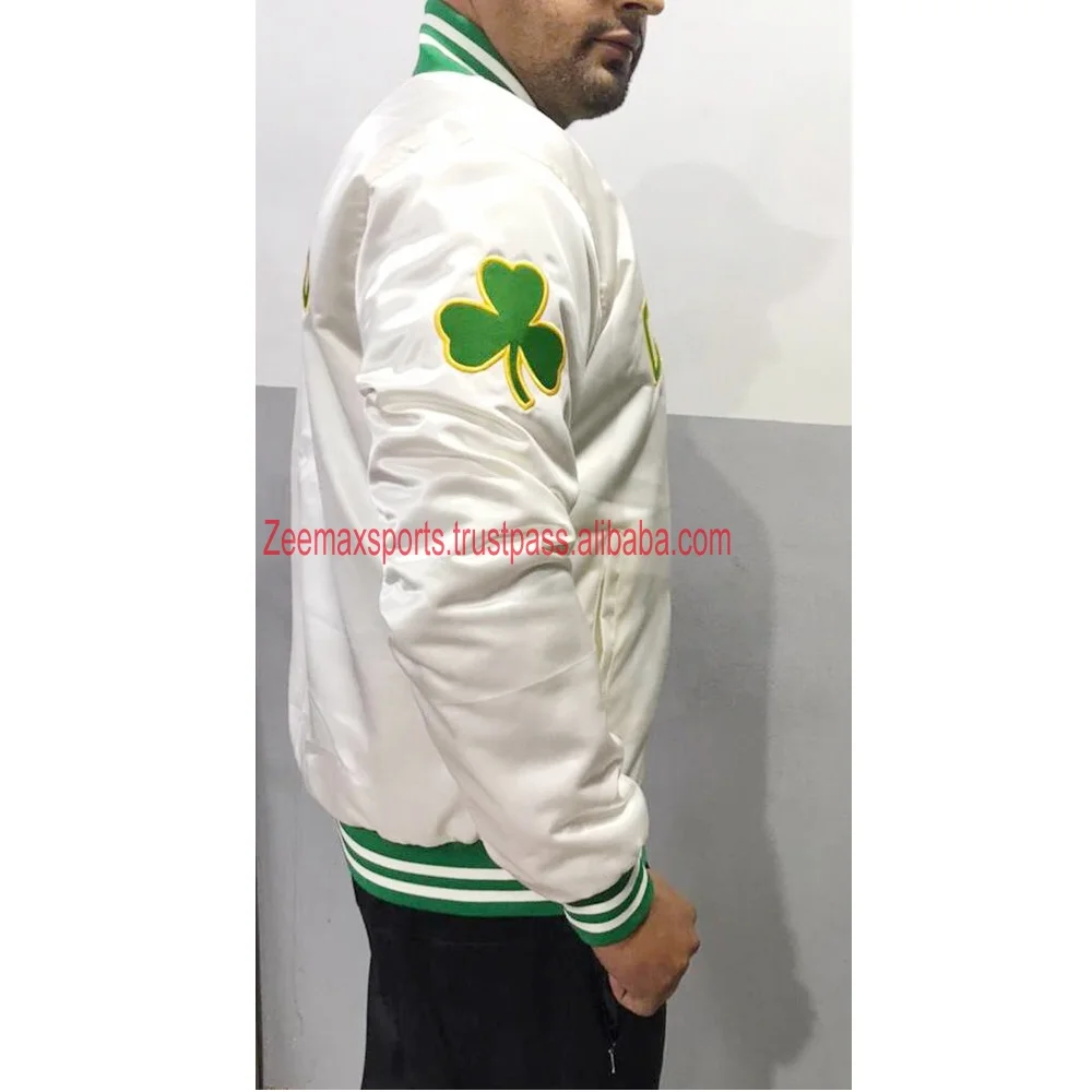 
Celtics Embroidery Satin Jacket With Embroidery Batch 