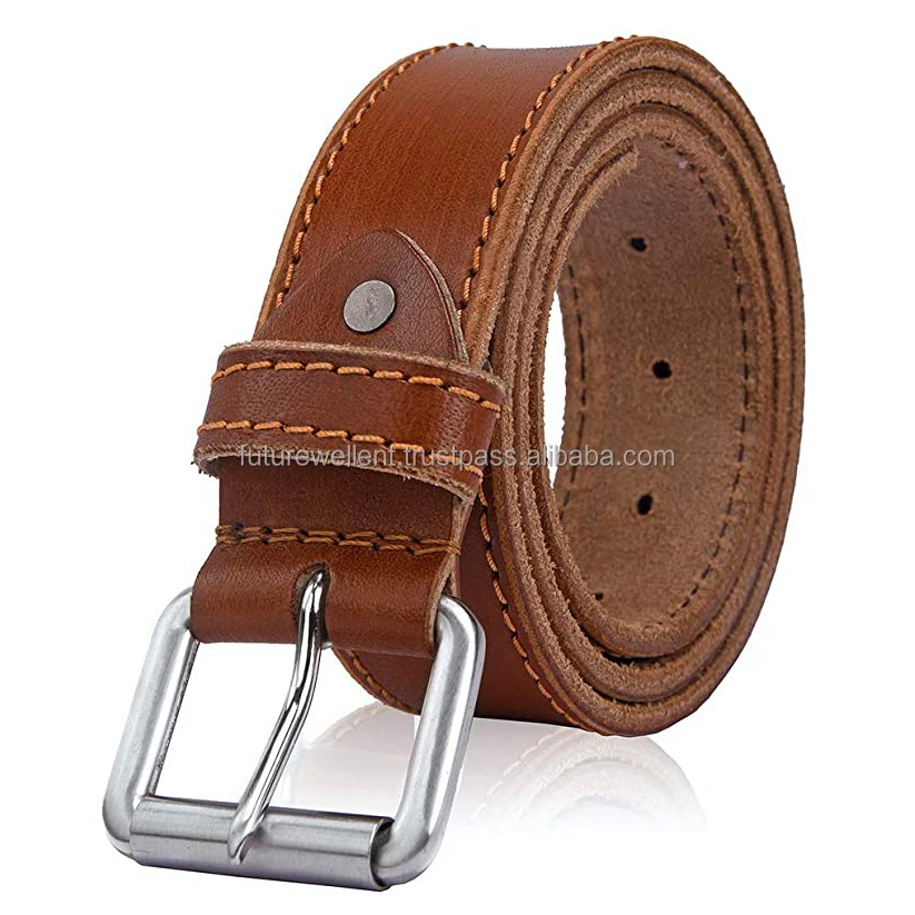 OEM  Genuine Hair-on Cowhide Men Belt With Pin Buckle Factory  Fur Belts Private Label  Genuine leather belts from Pakistan