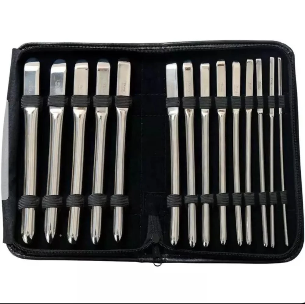 Amazon Quality Hegar Dilator Set,Gynae, Uterine Urethral Diagnostic Surgical Sounds Set